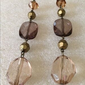 Long lucite earrings